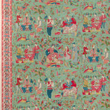 Brunschwig & Fils SHALIMAR JADE/ROSE Wallpaper