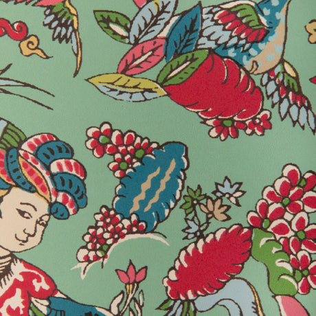 Brunschwig & Fils SHALIMAR JADE/ROSE Wallpaper
