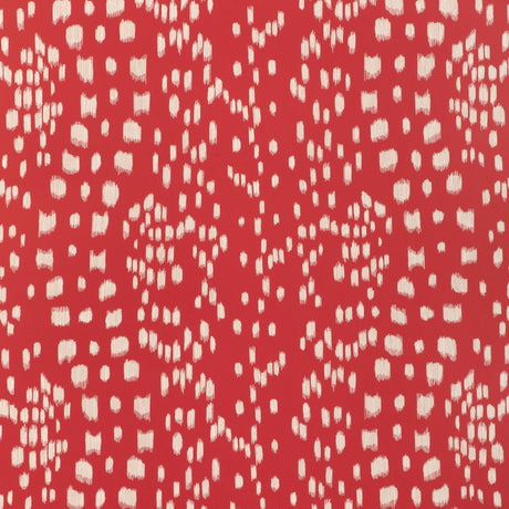 Brunschwig & Fils LES TOUCHES REVERSE RED Wallpaper