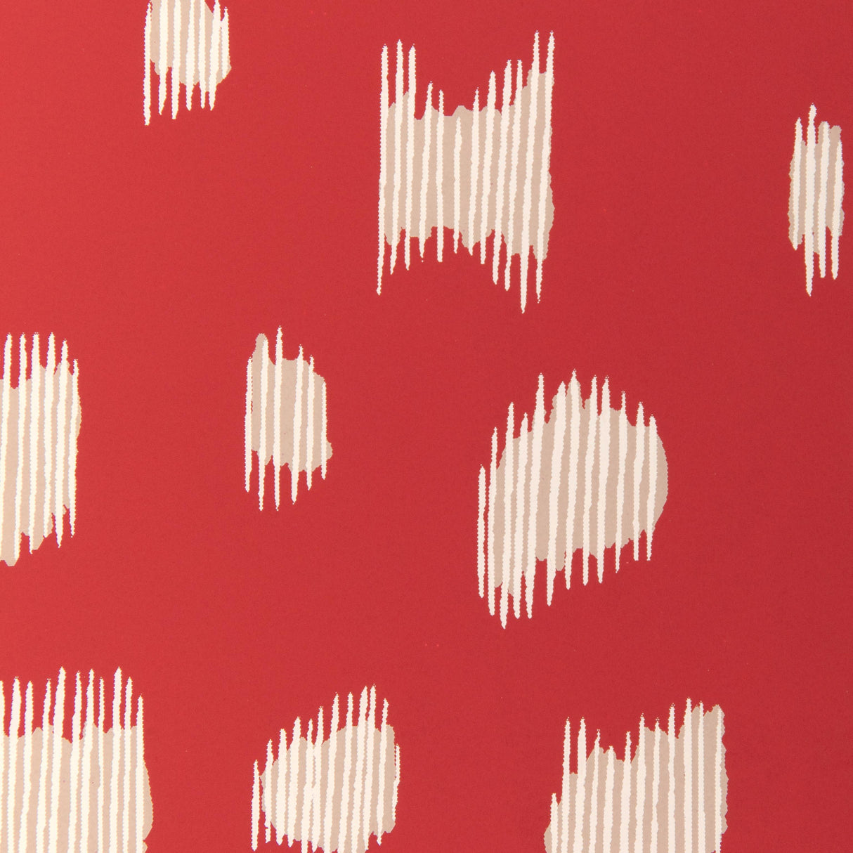 Brunschwig & Fils LES TOUCHES REVERSE RED Wallpaper