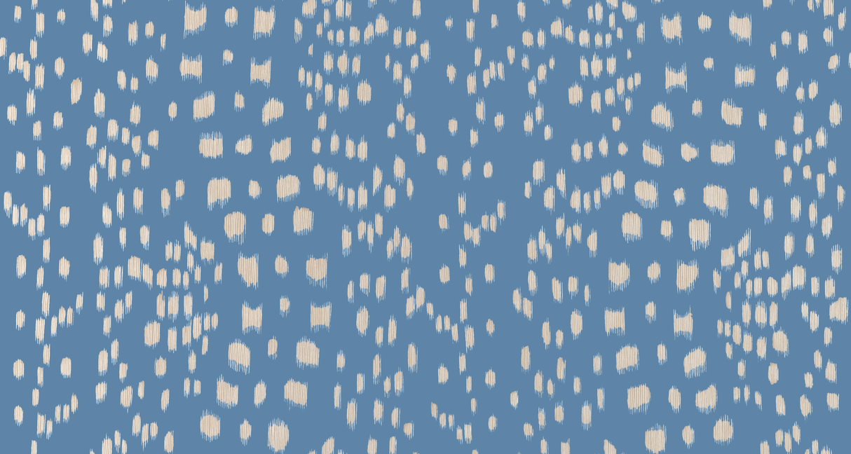 Brunschwig & Fils LES TOUCHES REVERSE BLUE Wallpaper