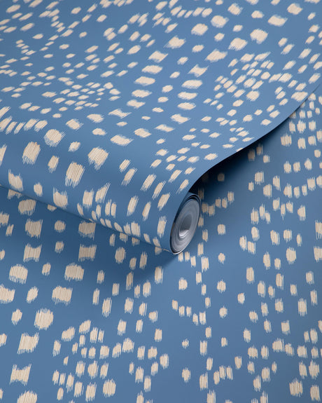 Brunschwig & Fils LES TOUCHES REVERSE BLUE Wallpaper