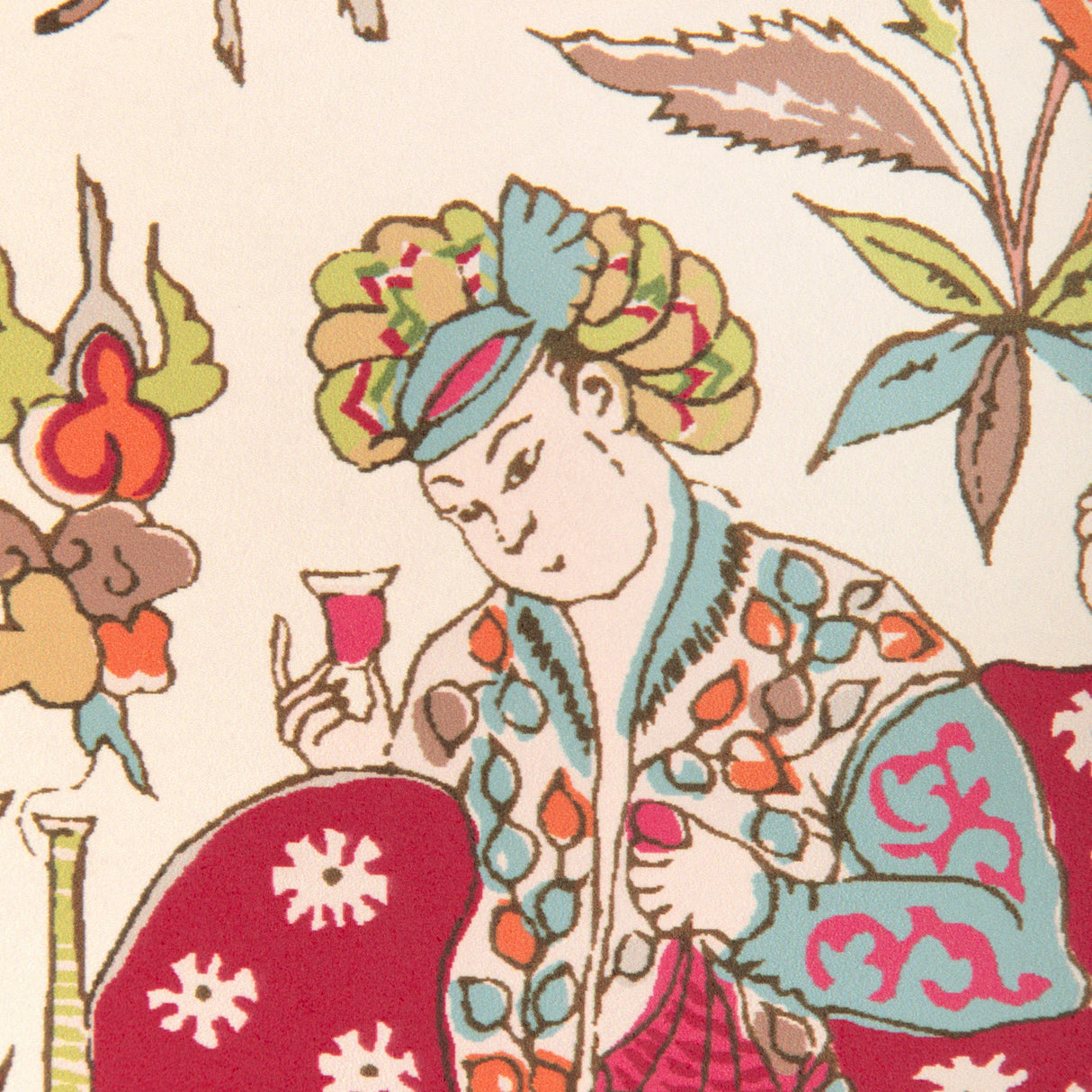 Brunschwig & Fils SHALIMAR BERRY/SAND Wallpaper