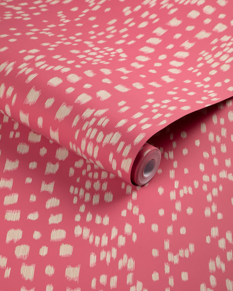 Brunschwig & Fils LES TOUCHES REVERSE PINK Wallpaper