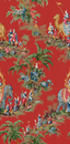 Brunschwig & Fils BEAUPORT PROMENADE RED Wallpaper