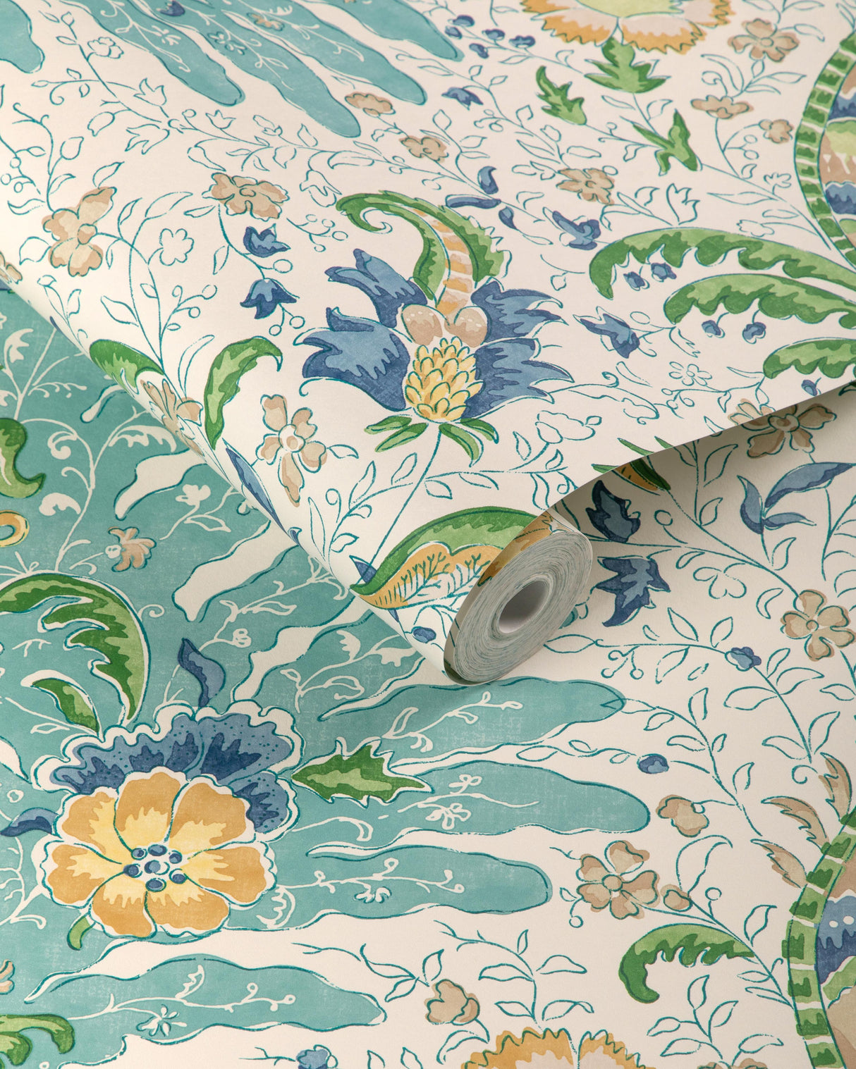 Brunschwig & Fils RIVIERE AQUA Wallpaper