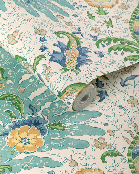 Brunschwig & Fils RIVIERE AQUA Wallpaper