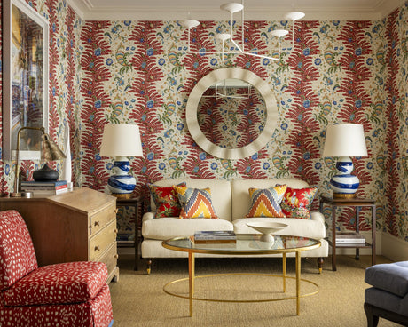 Brunschwig & Fils RIVIERE RED Wallpaper