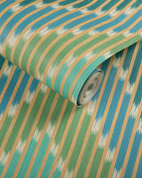 Brunschwig & Fils CASCADE TEAL/GREEN Wallpaper