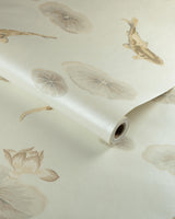 Kravet LOTUS POND MICA WP PEARL Wallpaper