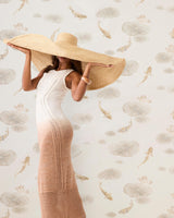 Kravet LOTUS POND MICA WP PEARL Wallpaper