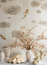 Kravet LOTUS POND MICA WP PEARL Wallpaper