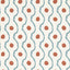 Harlequin Connor Pacific/Terracotta Wallpaper