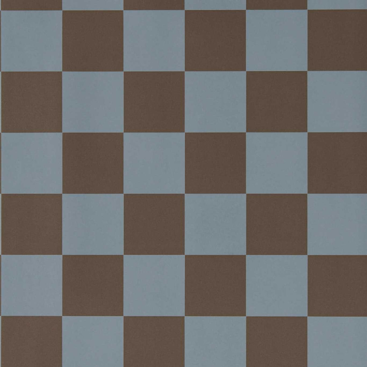 Harlequin Blenets Check Atlantic/Chocolate Wallpaper