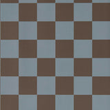 Harlequin Blenets Check Atlantic/Chocolate Wallpaper