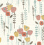 A-Street Prints Flowers Coral Wallpaper