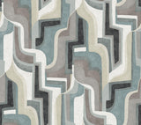 A-Street Prints Abstract Denim Wallpaper
