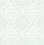 A-Street Prints Quatrefoil Turquoise Wallpaper