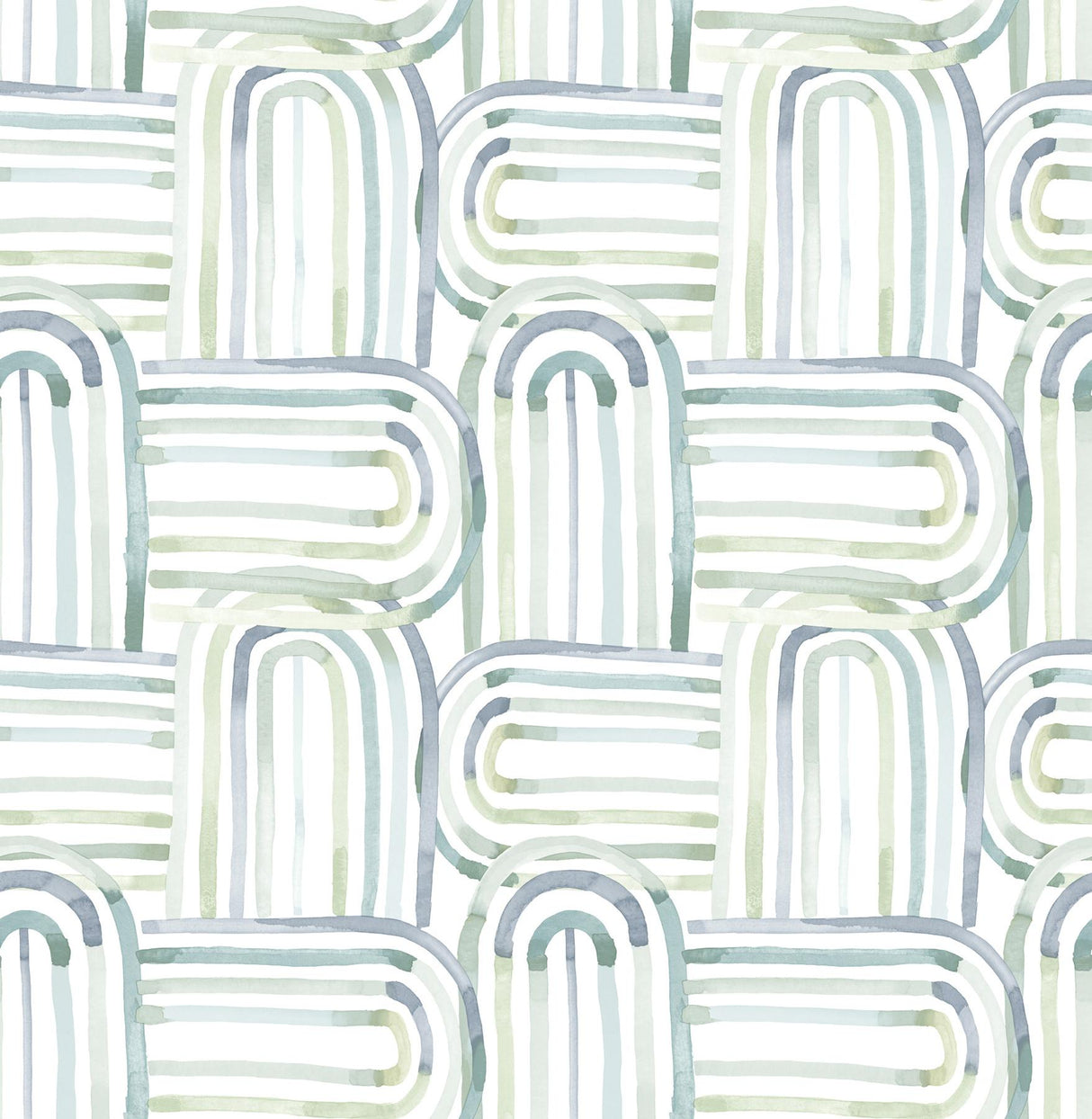 A-Street Prints Abstract Teal Wallpaper