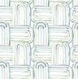 A-Street Prints Abstract Teal Wallpaper