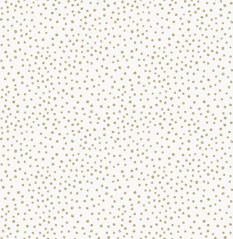 A-Street Prints Polka Dots White Wallpaper