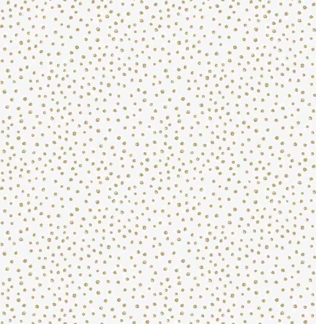 A-Street Prints Polka Dots White Wallpaper