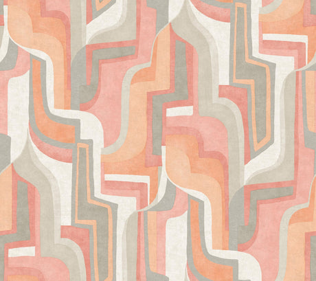 A-Street Prints Abstract Coral Wallpaper