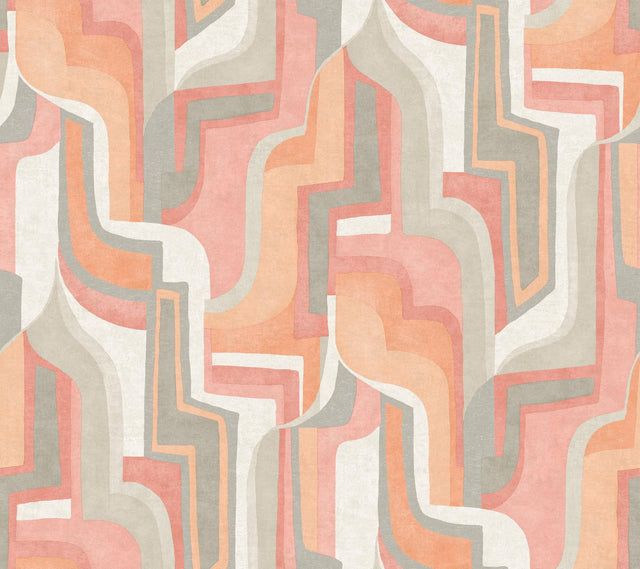 A-Street Prints Abstract Coral Wallpaper