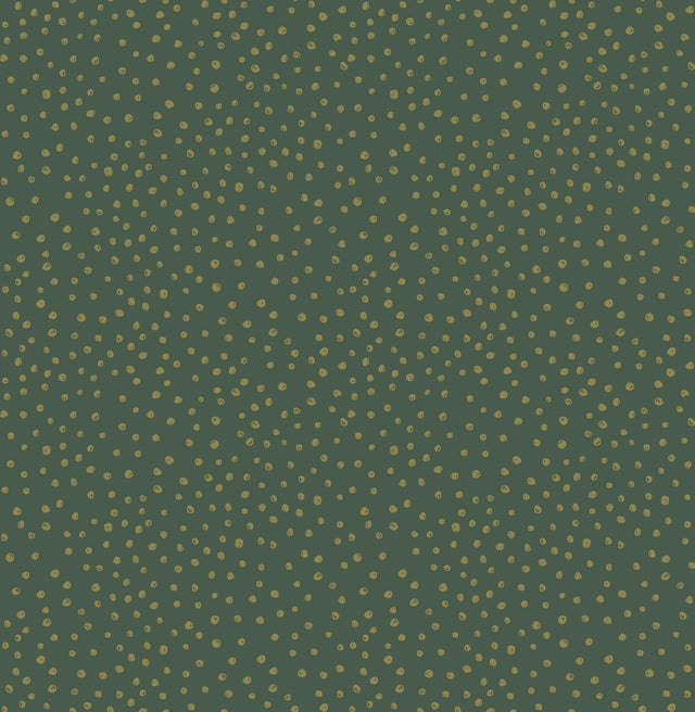 A-Street Prints Polka Dots Green Wallpaper