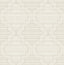 A-Street Prints Quatrefoil Taupe Wallpaper
