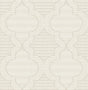 A-Street Prints Quatrefoil Taupe Wallpaper