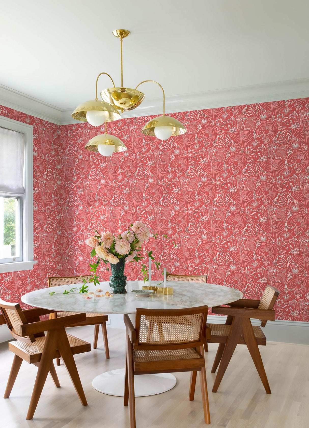 A-Street Prints Animals Coral Wallpaper