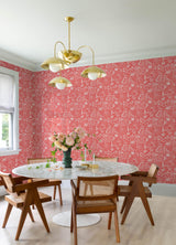 A-Street Prints Animals Coral Wallpaper