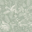 Brewster Home Fashions Animals Green Wallpaper