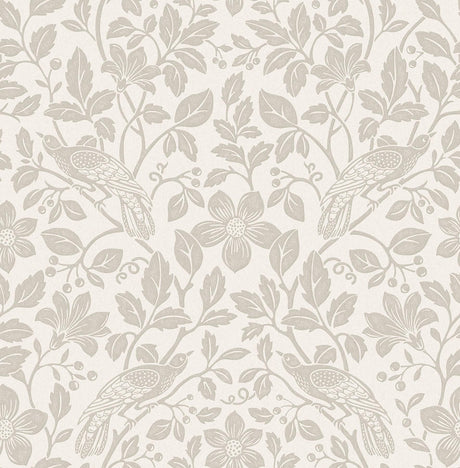 Brewster Home Fashions Birds Bone Wallpaper