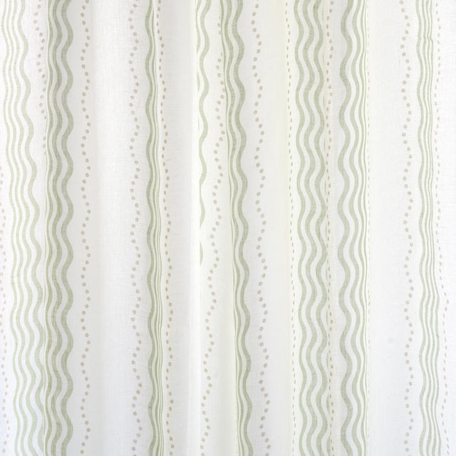 Schumacher Margot Linen Sheer Green Fabric