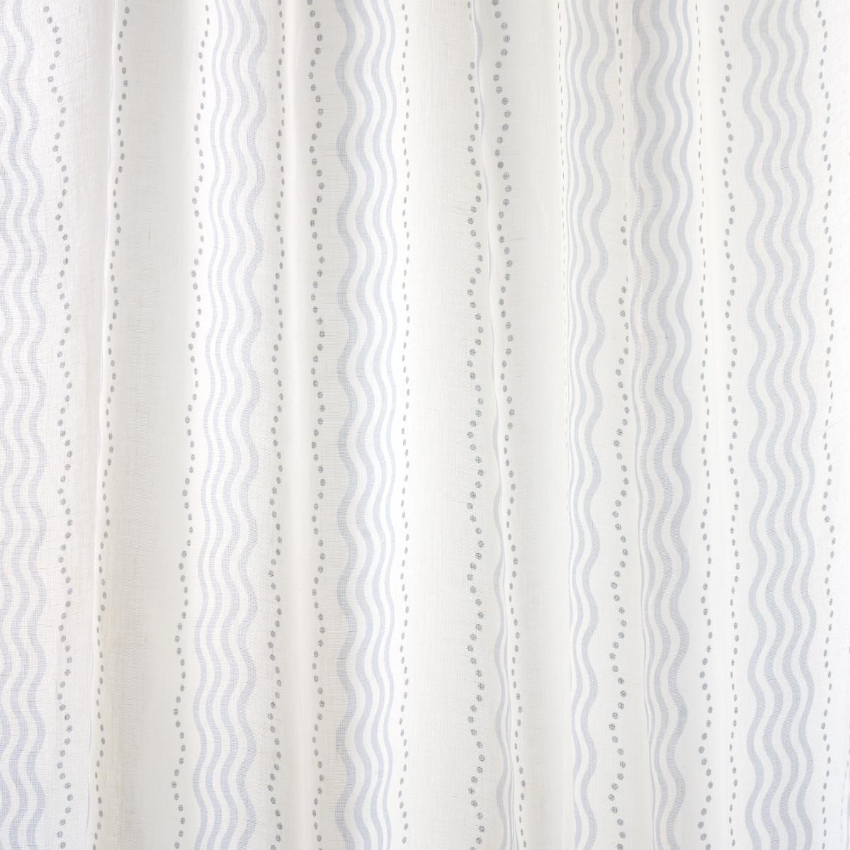 Schumacher Margot Linen Sheer Blue Fabric