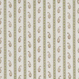 Schumacher Eddie Woven Hand Block Print Green Fabric