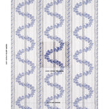 Schumacher Serena Garland Blue Fabric