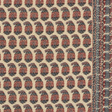 Schumacher Terry Red & Navy Fabric