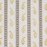 Schumacher Eddie Woven Hand Block Print Yellow Fabric