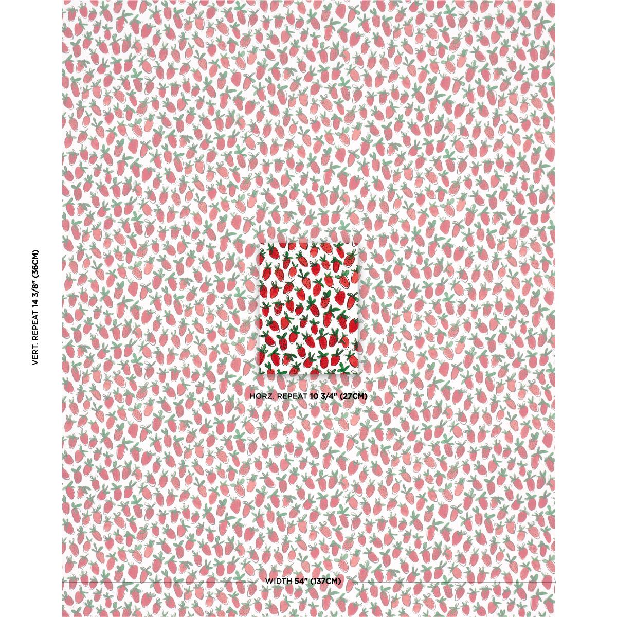 Schumacher Shortcake Indoor/Outdoor Red Fabric