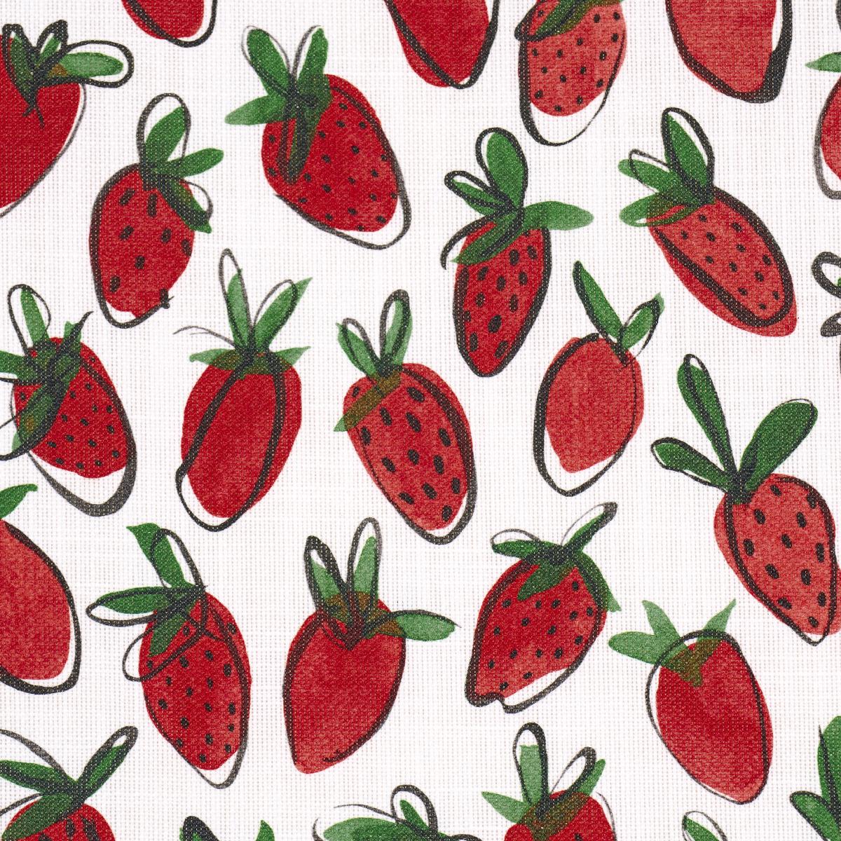 Schumacher Shortcake Indoor/Outdoor Red Fabric