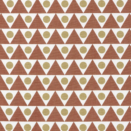 Schumacher Pennant Terracotta Fabric