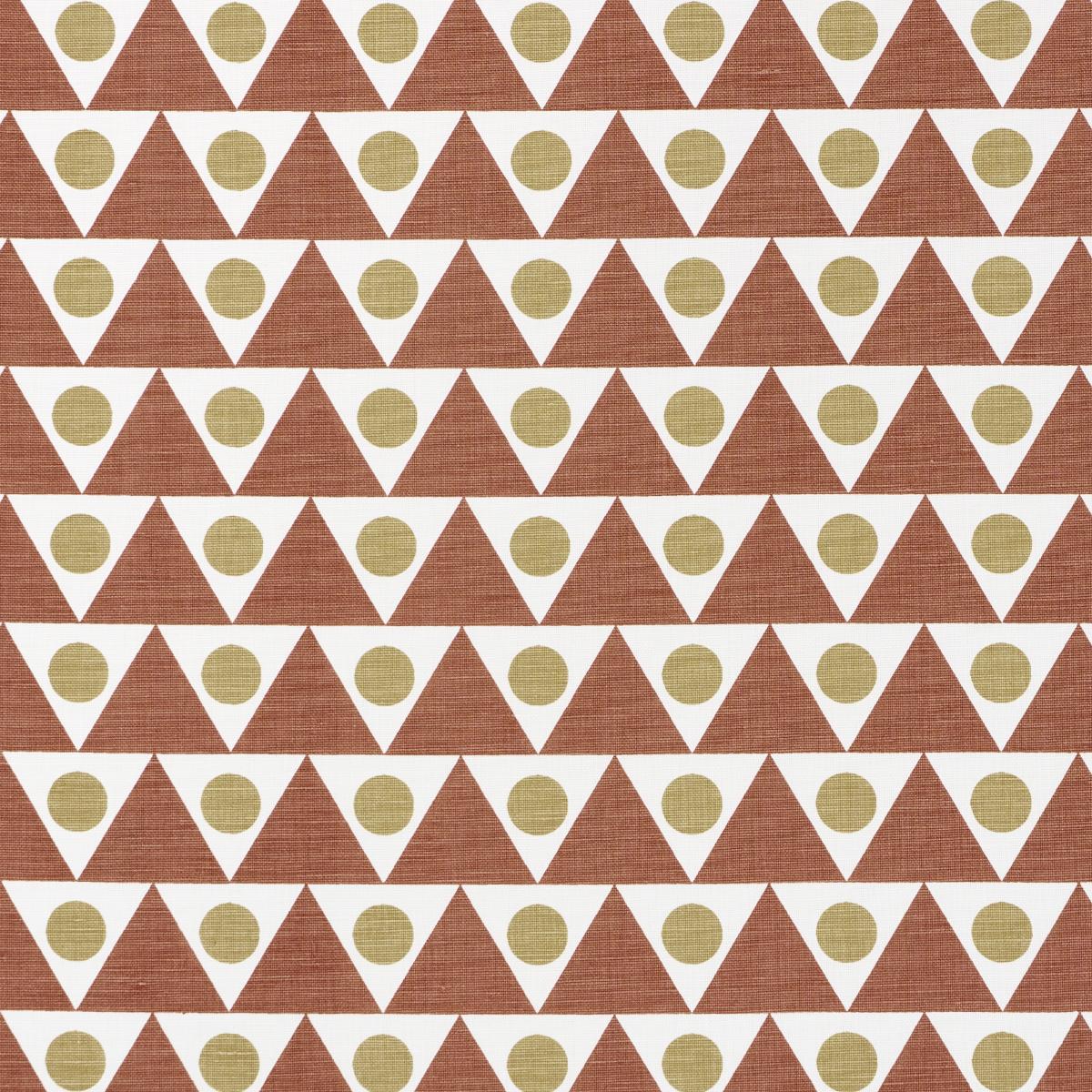 Schumacher Pennant Terracotta Fabric