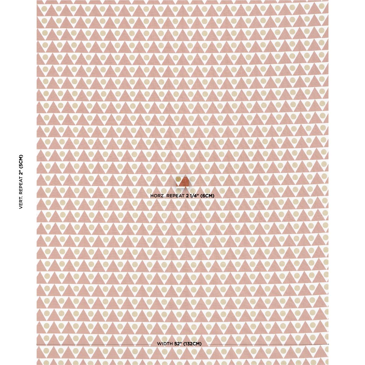 Schumacher Pennant Terracotta Fabric