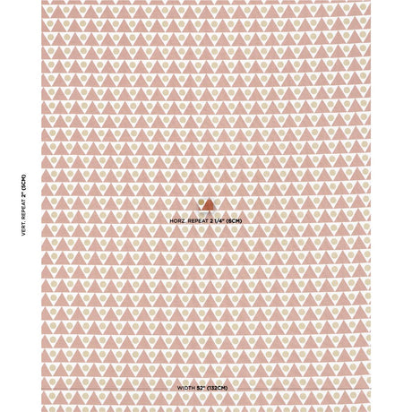 Schumacher Pennant Terracotta Fabric