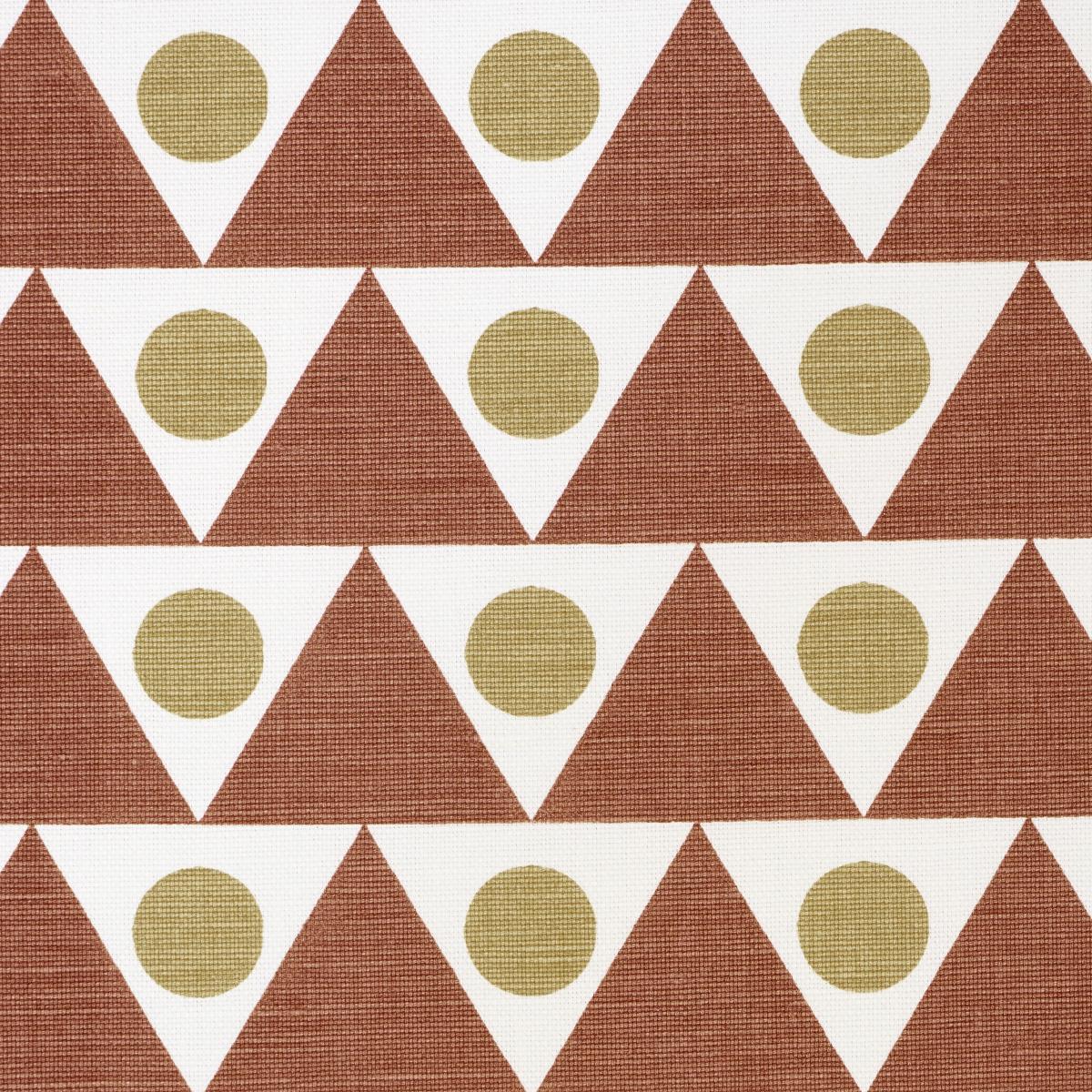 Schumacher Pennant Terracotta Fabric