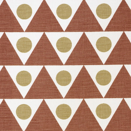 Schumacher Pennant Terracotta Fabric
