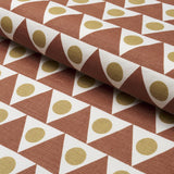 Schumacher Pennant Terracotta Fabric